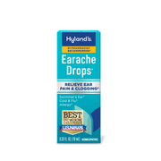 Hyland's Earache Drops, Natural Relief of Earaches & Clogging from Swimmer’s Ear, Colds, Allergies, .33 fl oz