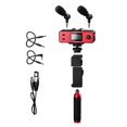 thumbnail image 2 of Saramonic Smartphone Audio/Video Masters Kit for Including XLR Lavalier Microphone, Dual Stereo Mics, Audio Mixer, & Stablizing Rig for Apple iPhone 5, 5S, 6, 6S, 7, Plus, Samsung Galaxy, Note & More, 2 of 5