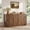 Oak, variant on May in Color 55.9 Inch Black Buffet Cabinet with Storage, 4‑Door Sideboard Cabinet with Adjustable Shelves, MDF Black Buffet Sideboard for Dining Room, Living Room, Entryway