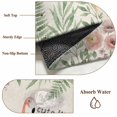 thumbnail image 6 of Non-Slip Rug Pad Rugs Summer Flamingo Flower Leaf Rectangle Area Rugs 5x7Ft Soft Carpet Pads for Living Room Kids Room, Vintage Linen Tropical Botanical, 6 of 9
