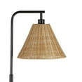 thumbnail image 4 of Better Homes & Gardens Black Metal Floor Lamp with Rattan Shade, 4 of 8