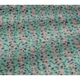 thumbnail image 5 of oneOone Viscose Jersey Light Mint Green Fabric Geometric Texture Fabric For Sewing Printed Craft Fabric By The Yard 60 Inch Wide, 5 of 5