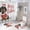 style-451, variant on Cute Polar Bear Daddy Personalized 4 Pcs Shower Curtain Set Bathroom Sets with Curtain Rug Toilet Cover And U Shaped Mat Baby First Christmas Waterproof Fabric Bath Curtain for Bathroom Decor