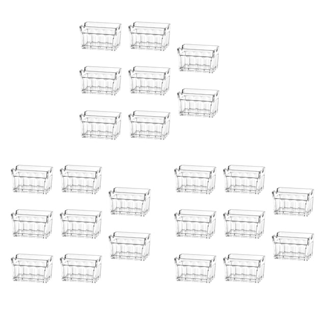24Pcs Acrylic Sugar Packet Holder Sugar Bag Storage Container Dish Display Sachets Tissue Bowl,24 x Sugar bag storage box