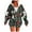 Black-A, variant on Christmas Jacket For Women Hooded Front Zip Xmas Print Bow Outwear Plus Size Casual Holiday Cardigan With Pockets (XL, Hot Pink)