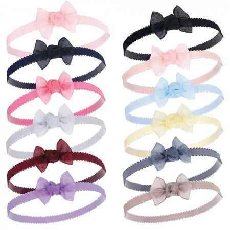 UPC: 0660168585391 | Hudson Baby Infant Girl Headbands 12pk  Navy  0-24 Months