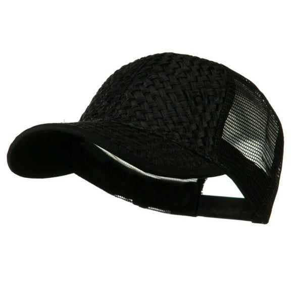 Casquette de Camionneur en Paille - Noir OSFM