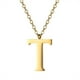 thumbnail image 1 of PROSTEEL Colgante Inicial T Collar de oro con letra del alfabeto, collar de acero inoxidable para mujeres y niñas, regalo de cumpleaños de joyería con encanto de nombre personalizado, 1 of 7