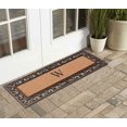 thumbnail image 2 of A1 Home Collections Outdoor Paisley Monogrammed W Doormat, Bronze/Black, 47.25 in x 17.71 in, 2 of 7