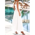 thumbnail image 2 of Vestido PRETTYGARDEN casual de verano sin mangas maxi blanco XXL, 2 of 9