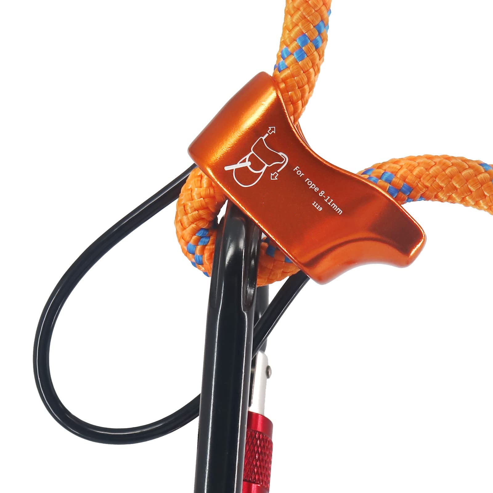 1 Pcs Climbing Abseiling Belay Device ATC Rappelling Descender 25KN V-grooved Equipment