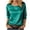 Green, variant on GEWSEY Women's Satin Blouse 3/4 Sleeve Crewneck Tops Satin Silk Work Shirt Dressy Business Casual Tee Tshirt Fall Outfits (Green, XL)