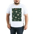 thumbnail image 5 of Solid ColorSnowflake Oversize T-shirts For Women Basic Plus Tees Baggy t Shirts, 5 of 5
