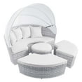 thumbnail image 3 of Modway Scottsdale Canopy Outdoor Patio Daybed in Light Gray White, 3 of 9