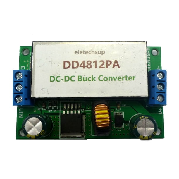 Tholdsy Universal Car Radio 5-32V convertidor de voltaje portátil DC-DC altavoz Stepdown Boost módulo regulador automotriz modificado Electrónica miscelánea 12V con terminal