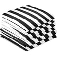 thumbnail image 4 of GZHJMY Soft Absorbent Reusable Kitchen Towels, Set of 6|28x18 in, Black White Stripes Pattern Dining Kitchen Living Room Tea Towels Dish Towels Decorative Towels, 4 of 7
