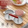 thumbnail image 2 of Alpine Cuisine Burger Press with Wood Handle, Hamburger Press Patty Maker, Non-Stick & Easy to Clean, Suitable for Meat Grill Press Beef Cheese Veggie Burger Maker for Grill Griddle Barbecue, 2 of 7