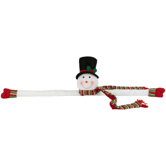 Northlight 10" Plush Snowman Hugging Christmas Tree Topper, Unlit