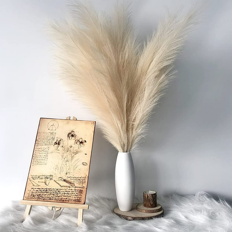 Large Cream Faux Pampas Grass - Individual