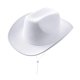 thumbnail image 5 of Sombreros de vaquera, accesorios de disfraz portátiles, sombrero de vaquero transpirable de moda. blanco, 5 of 9