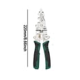 thumbnail image 3 of Lttoisl Multi-Purpose Voltage Tester Wire Stripper Pliers, High Carbon Steel Tool for Rolling, Cutting, Taping & Folding Electrical Wires, 8.66 Inch Length, 3 of 8