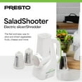 thumbnail image 2 of Presto 02910 SaladShooter Electric Slicer/Shredder, Handheld Food Chopper, White, 2 of 8