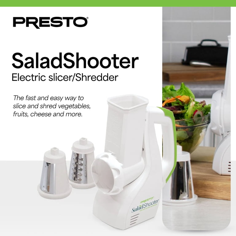 Presto, Salad Shooter Electric Slicer 02910, White - Walmart.com