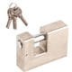 thumbnail image 2 of 2 Pcs Horizontal Padlock Rectangular Anti Theft Waterproof Shear Proof Security Padlock with 6 Keys for Door Drawer, 2 of 5