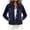 *1-Dark Blue, variant on Women's Lightweight Open Front Denim Cardigan, Ladies' Ruffle Hem Jean Tunic Top , Contrast Stitching Summer Shrug for Women, Blue , S-3XL