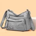 thumbnail image 1 of Bolso bandolera de primavera, bolso de hombro para madre, bolso pequeño de piel suave lavada para mujer, bolso para mujer de mediana edad y mayores, bolso que combina con todo, 1 of 6