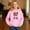 Pink, variant on Unisex Print Hooded Sweatshirt, Soft Pullover Front Graphic Design, Cozy Casual Athletic Wear Comfortable Everyday Activities, Youth Apparel Daily Use School Sports