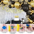thumbnail image 3 of Juego de Globos para Decoración de Fiesta, Kit de Guirnalda de Globos de Oro Negro, Globos Metálicos de Confeti para Cumpleaños Fiesta Boda Graduación Halloween, 3 of 4