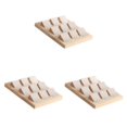 thumbnail image 1 of kurtrusly Wood Earring Card Holder w/ Tray Jewelry Display for Accessory 9 Pair Cream 3Set, 1 of 6