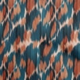 thumbnail image 1 of oneOone Cotton Poplin Teal Blue Fabric Ikat Sewing Material Print Fabric By The Yard 42 Inch Wide, 1 of 4