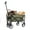 Army Green, variant on Collapsible Foldable Wagon Cart, Utility Beach Wagon with Strapping System, Utility Grocery Cart with All-Terrain Wheels for Camping/Shopping/Sports/Gardeing, Purple