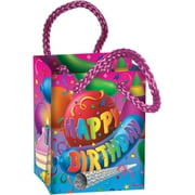 Beistle Colorful Surprise Happy Birthday Mini Gift Bag Party Favors 4 Pack