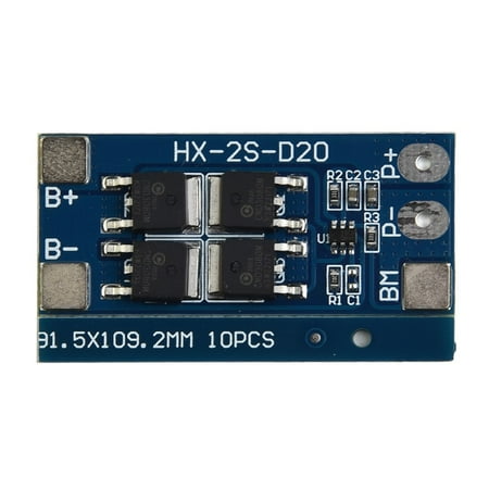 

RANMEI 2S 7.4V Lithium Battery Protection Board 13A WorkingCurrent 20A Current-Limiting