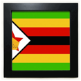 thumbnail image 1 of Zimbabwe National Flag Africa Country Black Square Frame Picture Wall Tabletop, 1 of 3
