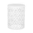 thumbnail image 3 of GDF Studio Verdugo Outdoor Metal Side Tables, Set of 2, White, 3 of 7