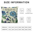 thumbnail image 5 of Awypu Blue Wildflower Flower Market Throw Pillow Covers 18x18 Inch Bless This Home Mason Jar Welcome Spring Summer Set of  Outdoor Decor Farmhouse Decorative Throw Pillows Cases for Couch Sofa, 5 of 5
