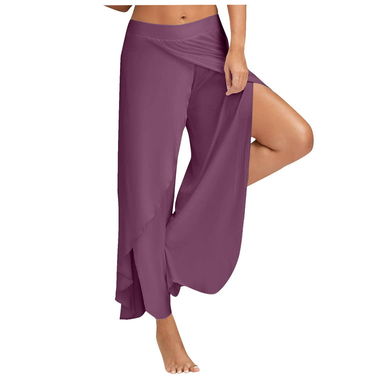  Side Slit Yoga Pants