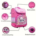 thumbnail image 6 of Children's backpack with adjustable shoulder straps, breathable mesh pockets, student backpack for kids,Kitty Pink, 6 of 7