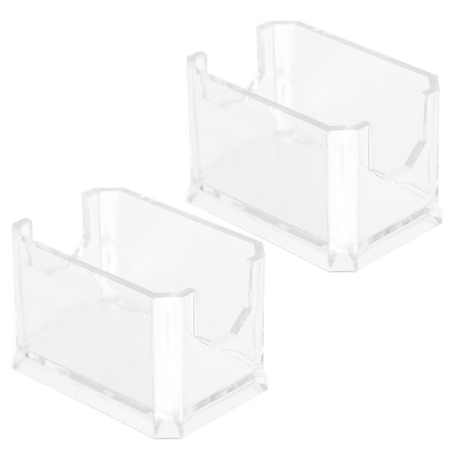 CIMAXIC Acrylic Container for Storage Use Transparent and Durable for Home and Restaurant 2 pcs,3.07"X2.05"X1.97"