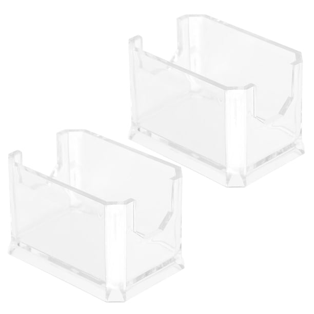 BRIGHTFUFU 2pcs recipiente acrílico reutilizable cuadro cuadrado caja de café recipientes