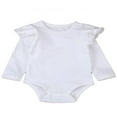 thumbnail image 1 of Newborn Baby Girls Romper Ruffles Bodysuit Jumpsuit Outfit, 1 of 5