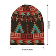 thumbnail image 5 of Beanie Hats for Men and Women, Vintage Geometry Exotic Nordic Style Patterns Adult Unisex Knit Hat Winter Warm Skull Cap, 5 of 7