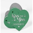 thumbnail image 3 of Inkdotpot Pack Of 100 Real Silver Foil Paper Tags Kiss The Miss Goodbye Bridal Shower Favor Hang Tags, 3 of 6