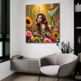 thumbnail image 4 of Epic Art 'Mermaid In Flowers' by Rey Klimt Acrylic Glass Wall Art, 36" x 36", 4 of 8