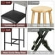 thumbnail image 5 of QinaQin Banco alto para barra con respaldo y reposapiés, asiento amplio y acolchado de 25.5 pulgadas, diseño cómodo y resistente, ideal para isla de cocina o barra desayunadora, 5 of 8