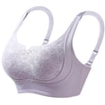 thumbnail image 4 of BaoFuBaoMei Plus Size Lace Bras for Women Side Support Wireless Bra Lift Push up Brassiere Adjustable Strap Everyday Bralette, 4 of 6